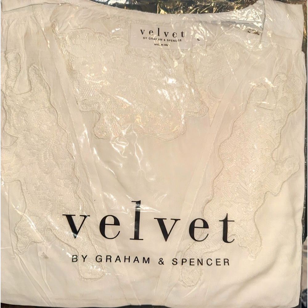 Velvet by Graham & Spencer Ivory Lace Blouse